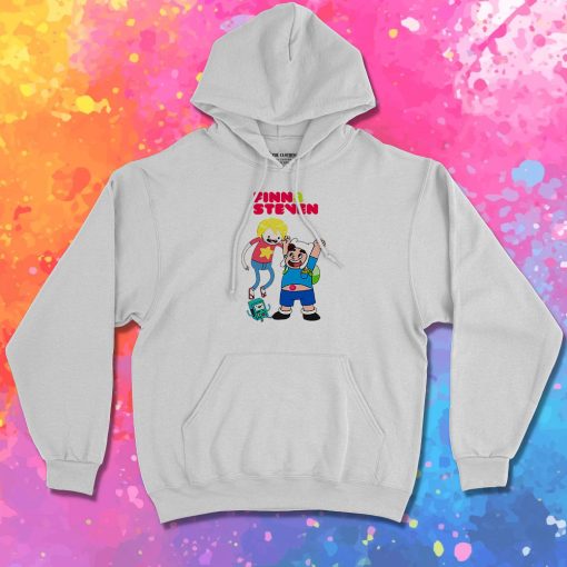 Adventure TIme Finn and Steven Universe Hoodie