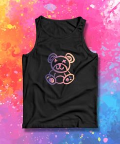 Animal Colorful Teddy Bear Cute Tank Top