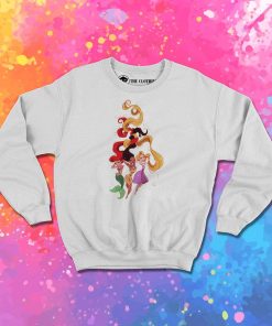 Ariel Rapunzel and Pocahontas Disney Princess Sweatshirt