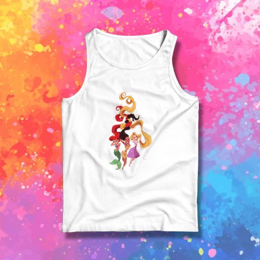 Ariel Rapunzel and Pocahontas Disney Princess Tank Top