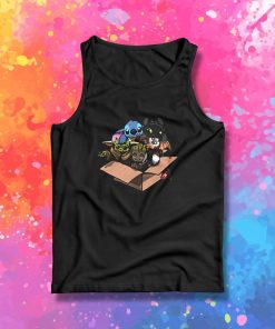 Baby Yoda Baby Stitch Baby Night Fury And Baby Groot In The Box Tank Top