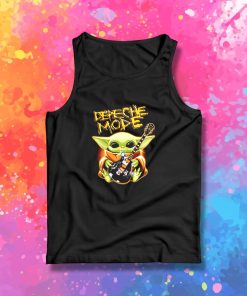 Baby Yoda Hug Depeche Mode Guitar Tank Top