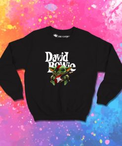 Baby Yoda Hug Guitar David Bowie Sweatshirt