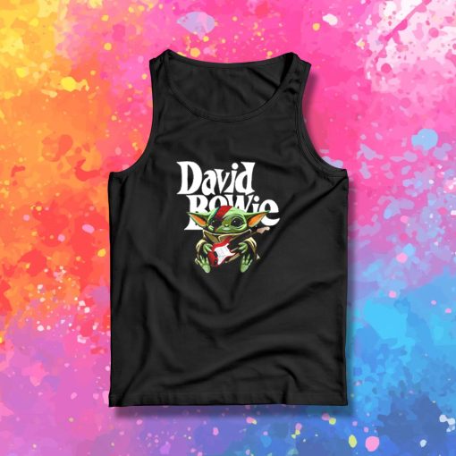 Baby Yoda Hug Guitar David Bowie Tank Top