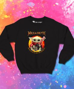 Baby Yoda Hug Guitar Megadeth Killing Is My Business Sweatshirt