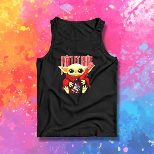 Baby Yoda hug Motley Crue Tank Top