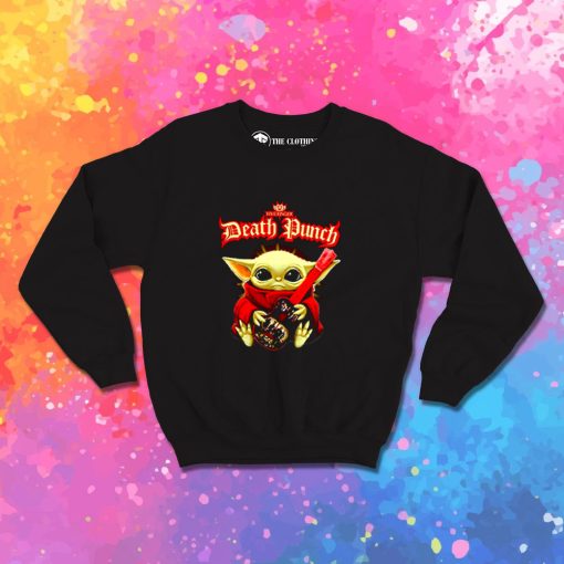 Baby Yoda hug guitar Five Finger Death Punch Sweatshirt