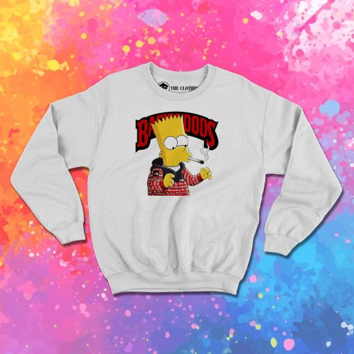 Backwoods Bart Simpson Smoking Sweatshirt