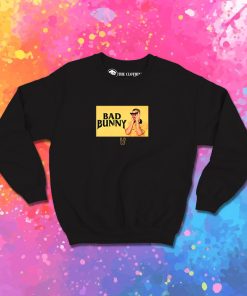 Bad Bunny Black and yellow Sweatshirt