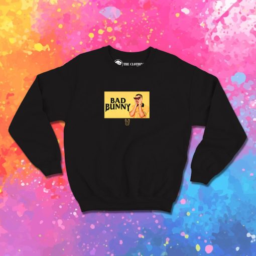 Bad Bunny Black and yellow Sweatshirt