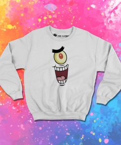 Bad Nickelodeon Plankton Face Sweatshirt