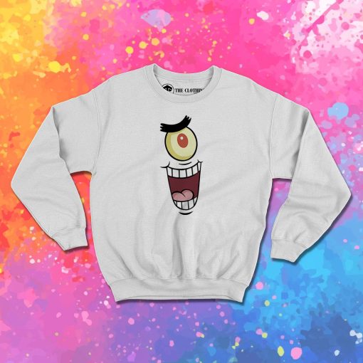 Bad Nickelodeon Plankton Face Sweatshirt