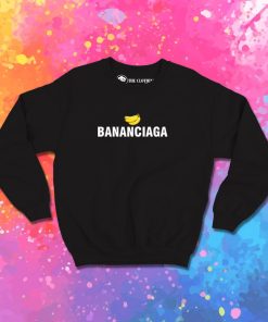 Bananaciaga Balenciaga Black Sweatshirt