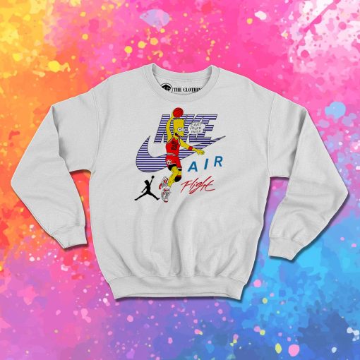 Bart Simpson Nike Air Flight Funny Sweatshirt