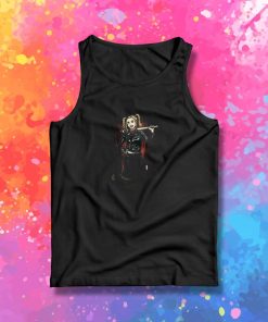 Bat Brains Zombie Comic Horror Tank Top