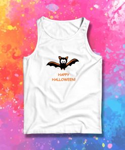 Bat Happy Halloween Moon Vampire Tank Top