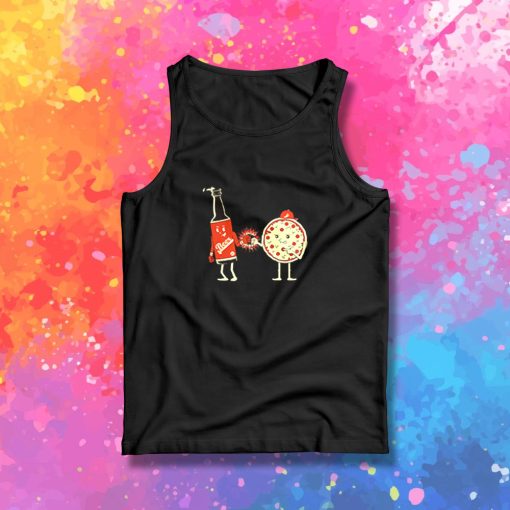 Beer Pizza Couple Best Friend Tank Top