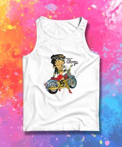 Betty Boop Biker Cartoon Tank Top