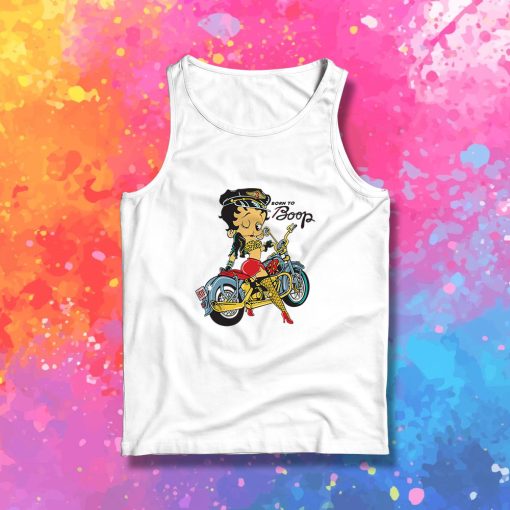 Betty Boop Biker Cartoon Tank Top