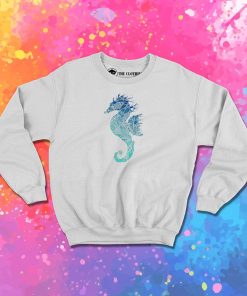 Blue Mandala Seahorse Sweatshirt