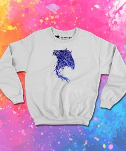 Blue Mandala Stingray Sweatshirt