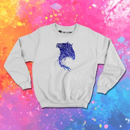 Blue Mandala Stingray Sweatshirt