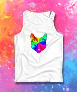 Cats Rule Rainbow Meow Tank Top