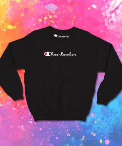 Cheerleader Champion Logo Black Sweatshirt