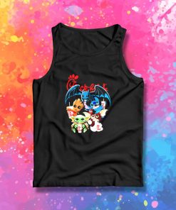 Chick Fil A Baby Yoda Baby Groot and Toothless Stitch Gizmo Tank Top