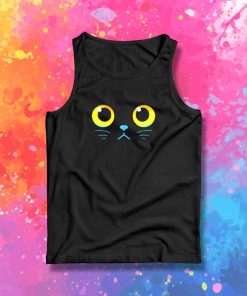 Curious Black Cat Eyes Tank Top