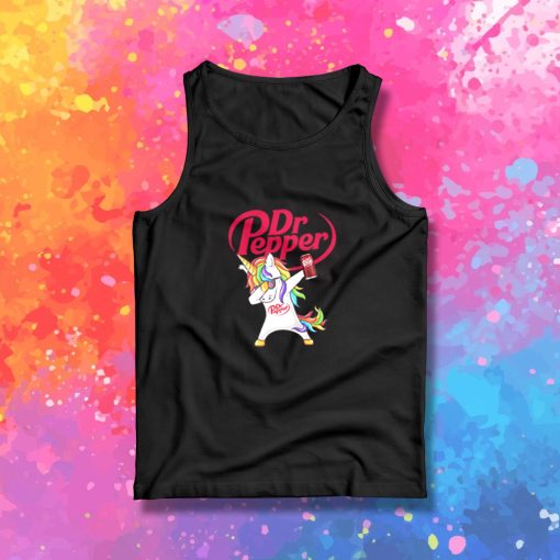 Dabbing Unicorn Love Dr Pepper Tank Top