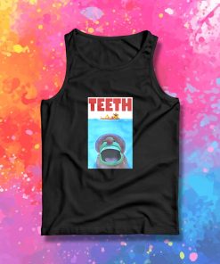 Funny Jaws Movie Teeth Tank Top