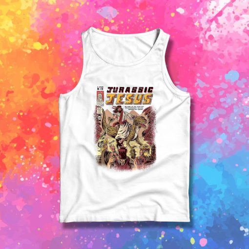 Funny Jurassic Jesus Tank Top