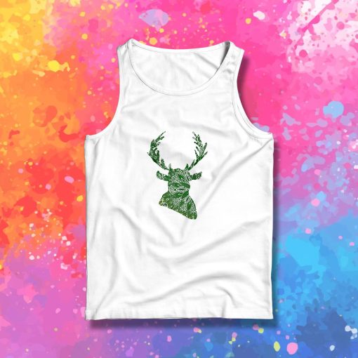 Green Mandala Deer Tank Top