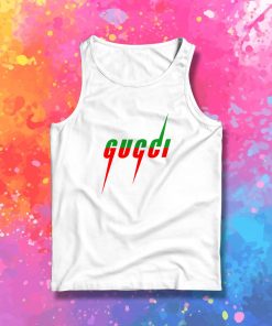 Gucci Blade Print White Tank Top