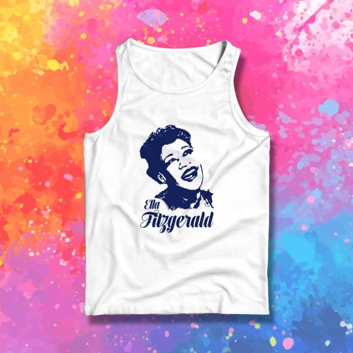 ella fitzgerald design canvas Tank Top