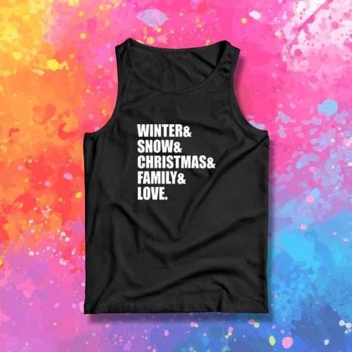 family love christmas Tank Top