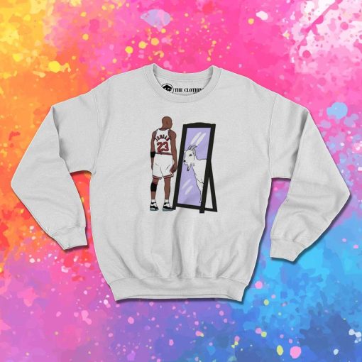 Michael Jordan Mirror GOAT Sweatshirt