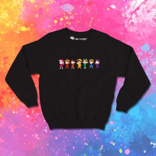 BTS All Members Chibi Art Sweatshirt