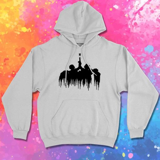 BTS Fake Love Silhouette Dripping Hoodie