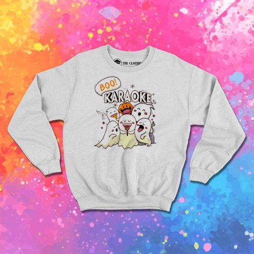 Ghost Boo Karaoke Sweatshirt