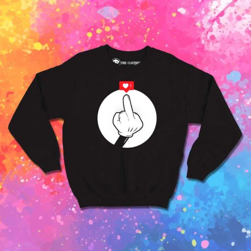 Mickey Mouse Love Middle Finger Sweatshirt