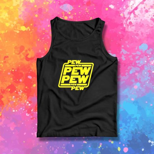 Space Star Wars Pew Pew Pew Tank Top