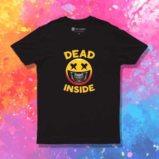 Dead Inside Emoticon Skeleton T-Shirt