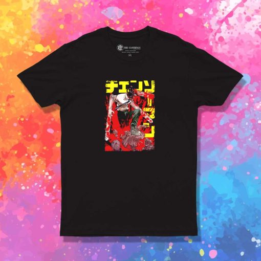 Chainsaw Man Bloody Poster T-Shirt