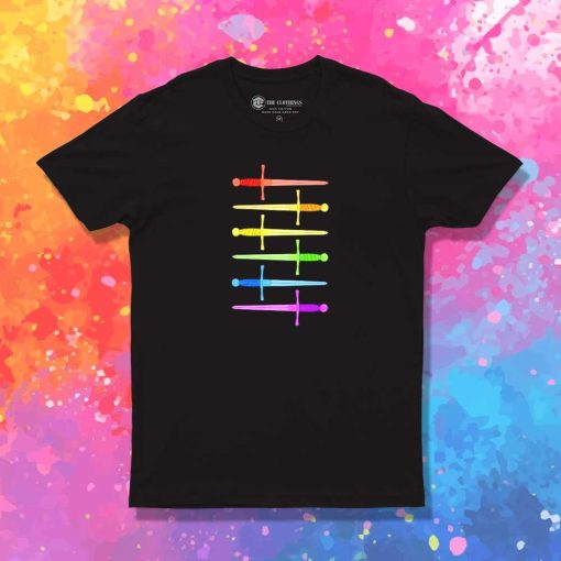 Dungeons And Dragons Rainbow Swords T-Shirt