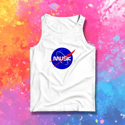 Elon Musk Nasa Logo Tank Top