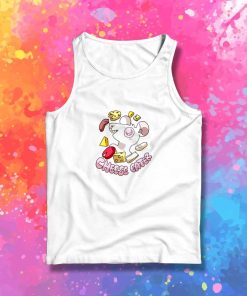 Cheese Eater Cartoon Tank Top