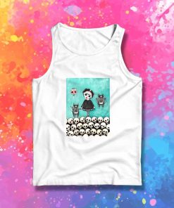 Day Of The Dead Black Cats Tank Top