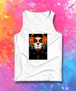 Day Of The Dead Face Paint Tank Top